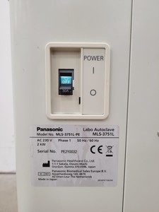 Thumbnail image of Panasonic MLS-3751L High Pressure Steam Top-Loading Autoclave Lab