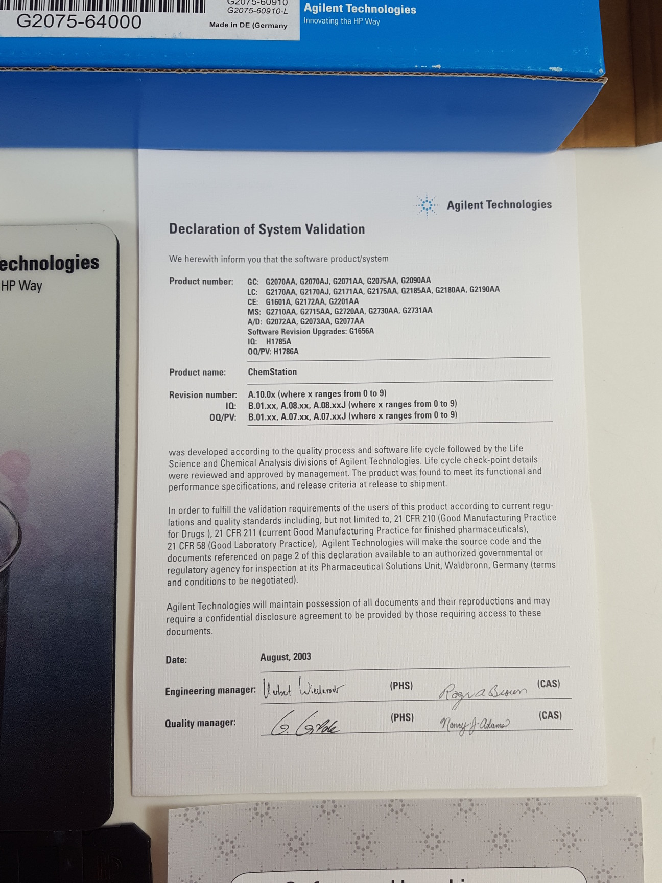 Image of Agilent Network GC System Gas Chromatograph 6890N + Software - 7683B G2913A  Lab