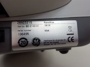 Thumbnail image of GE Nanovue Spectrophotometer Model No. 28923215 V2.0.4 Lab