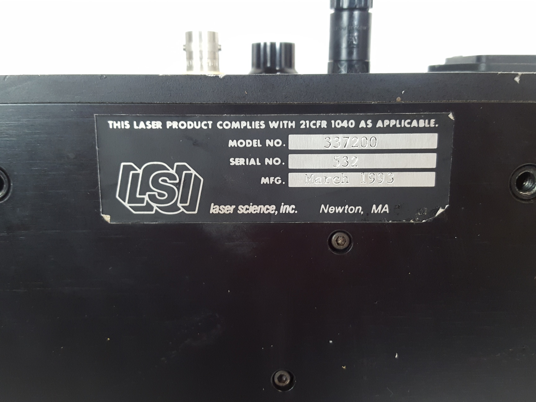 Image of (LSI) Laser Science Inc VSL-337ND Pulsed Nitrogen Laser Lab