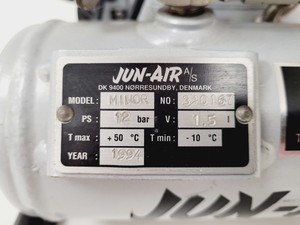 Thumbnail image of Jun-Air MINOR Air Compressor with Accessories (1994) Lab
