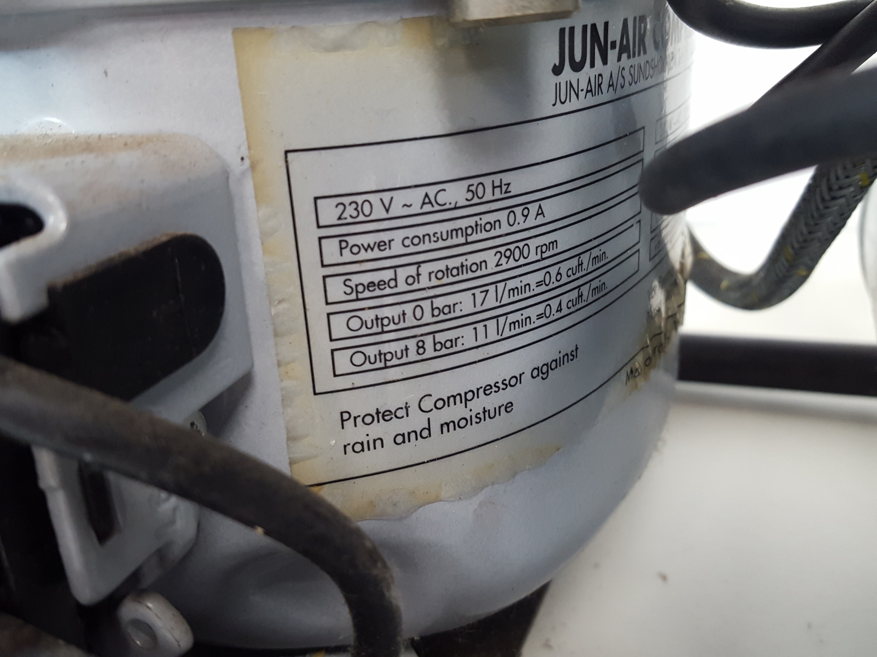 Image of Jun-Air MINOR Model 3 12 bar Air Compressor (1997)