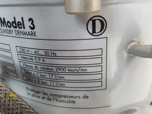 Thumbnail image of Jun-Air Model 3 MINOR 12bar Air Compressor (1997) Lab