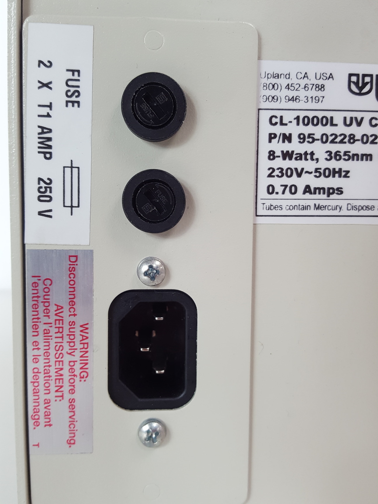 Image of UVP CL1000 Ultraviolet UV Crosslinker Lab