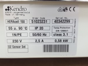 Thumbnail image of Heraeus Hera Cell 150 CO2 Laboratory Incubator Lab