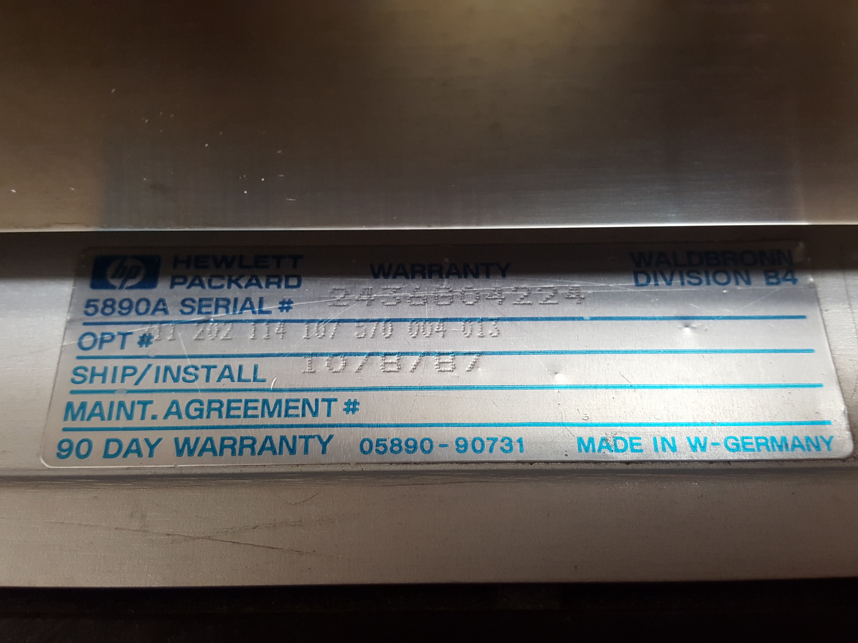 Image of Hewlett Packard GC Gas Chromatograph 5890 Series II Lab