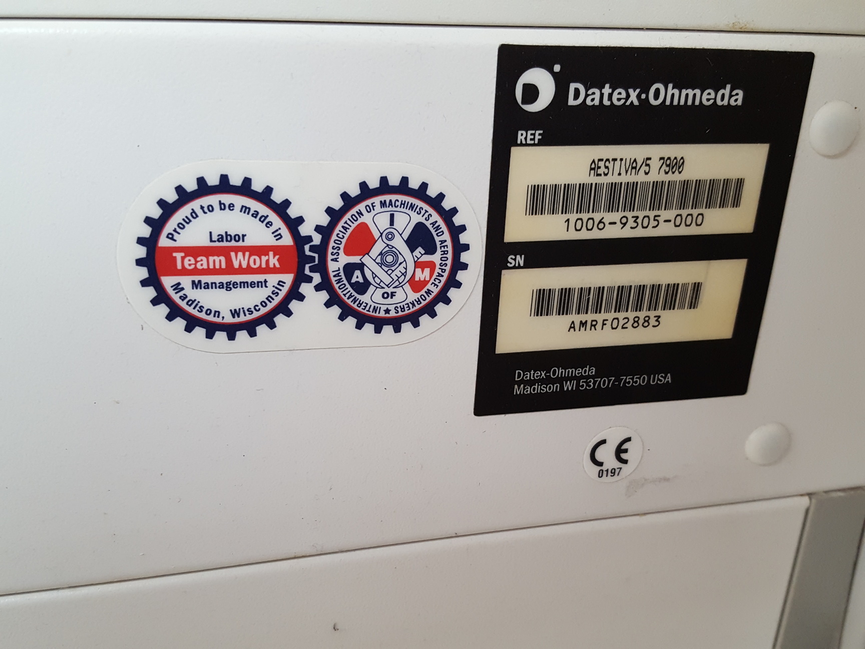 Image of GE Datex Ohmeda Aestiva 7900 Vent Anesthesia Machine Lab Spares/Repairs