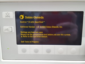 Thumbnail image of GE Healthcare Datex Ohmeda Aestiva 7900 Vent Anesthesia Machine Lab Faulty