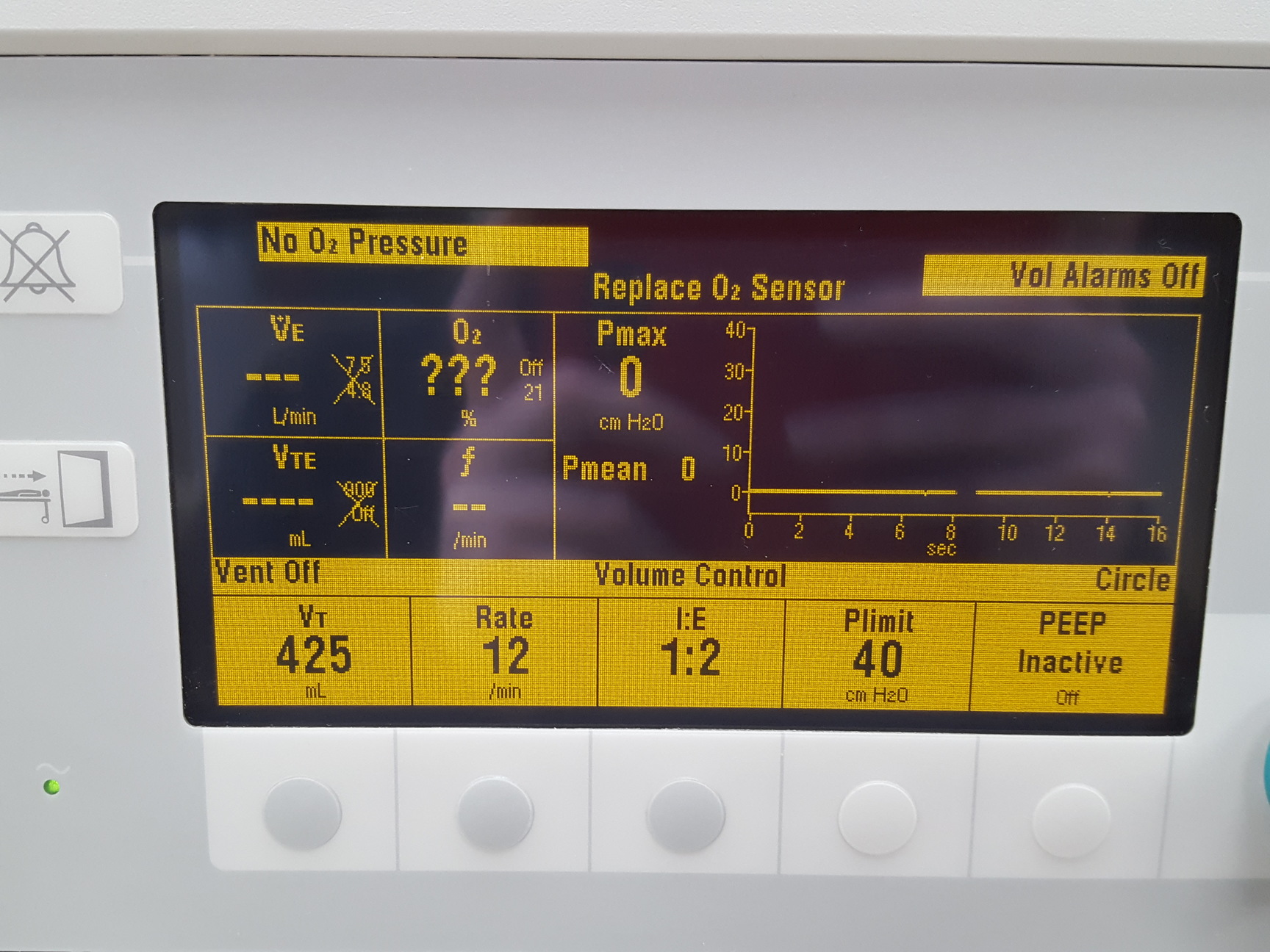 Image of GE Healthcare Datex Ohmeda Aestiva 7900 Vent Anesthesia Machine Lab Faulty