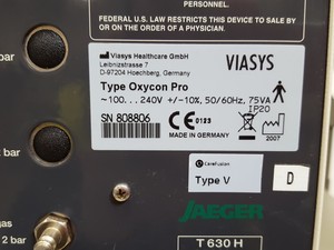 Thumbnail image of Jaeger Oxycon Pro Type V System with Software & Trolley/Desk Lab