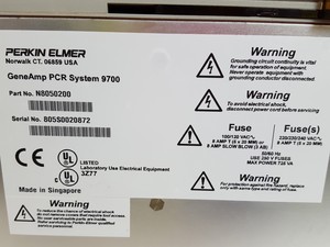Thumbnail image of PE Applied Biosystems GeneAmp PCR System 9700 Thermal Cycler Lab