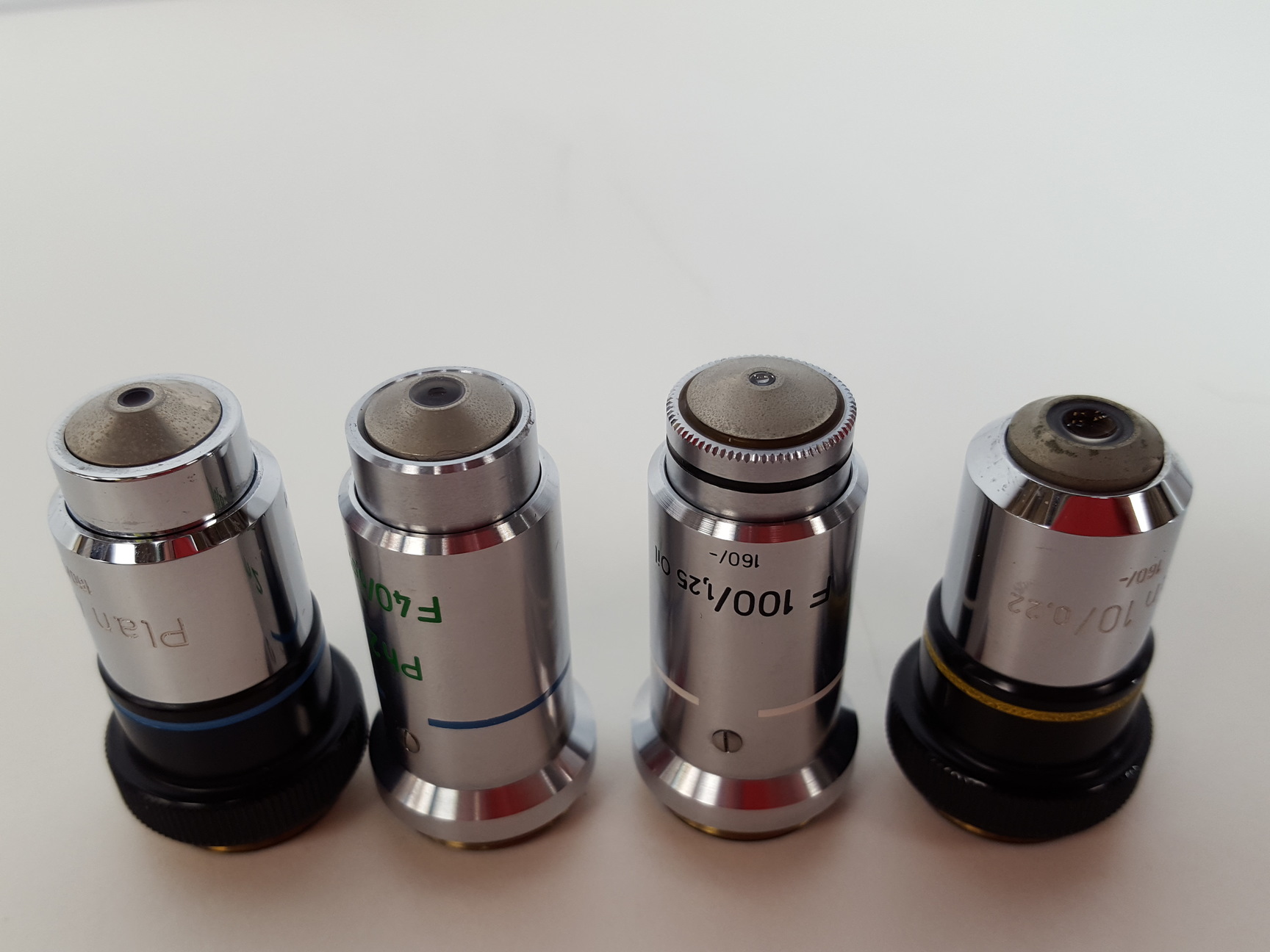 Image of Zeiss KF2 Microscope with 4 x Objectives - Ph2  F40/0.65, Plan 40/0.65  160/0.17