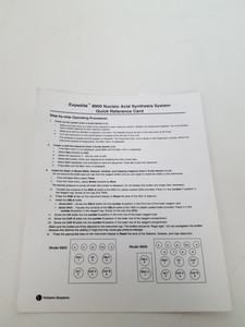 Thumbnail image of PerSeptive Biosystems Expedite 8900  Nucleic Acid Synthesis System Lab Faulty