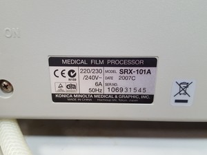Thumbnail image of Konica Minolta Medical Film Processor  Model: SRX-101A Lab Spares / Repairs