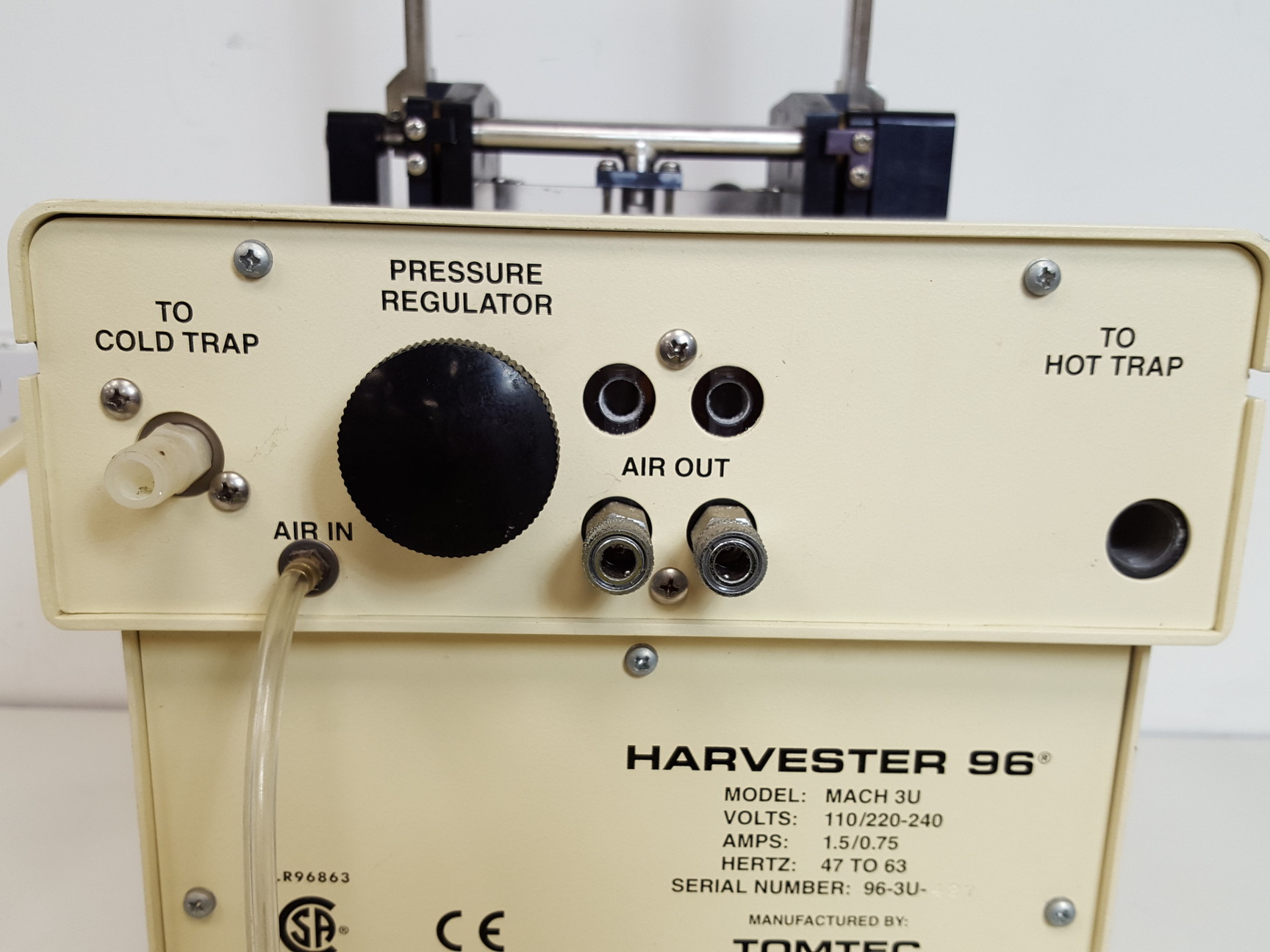 Image of Tomtec 96 Cell Harvester System with Pump & Autotrap Lab