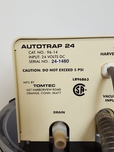 Thumbnail image of Tomtec 96 Cell Harvester System with Pump & Autotrap Lab