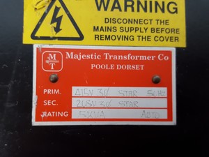 Thumbnail image of Majestic Transformer Co. 16 AMP Custom Transformer Laser Lab