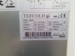 Thumbnail image of TEFCOLD UR200G Glass Door Laboratory Fridge Lab