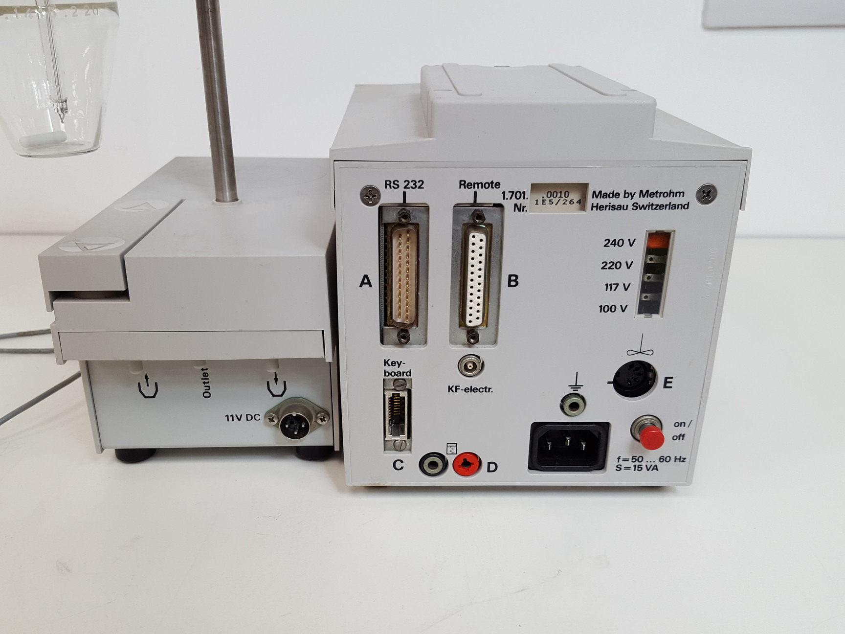 Image of Metrohm KF 701 KF Titrino Titration Stand Stirrer System Lab