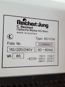 Thumbnail image of Reichert-Jung 701704 Ultracut E Microtome w/ 651104 Controller & Accessories Lab
