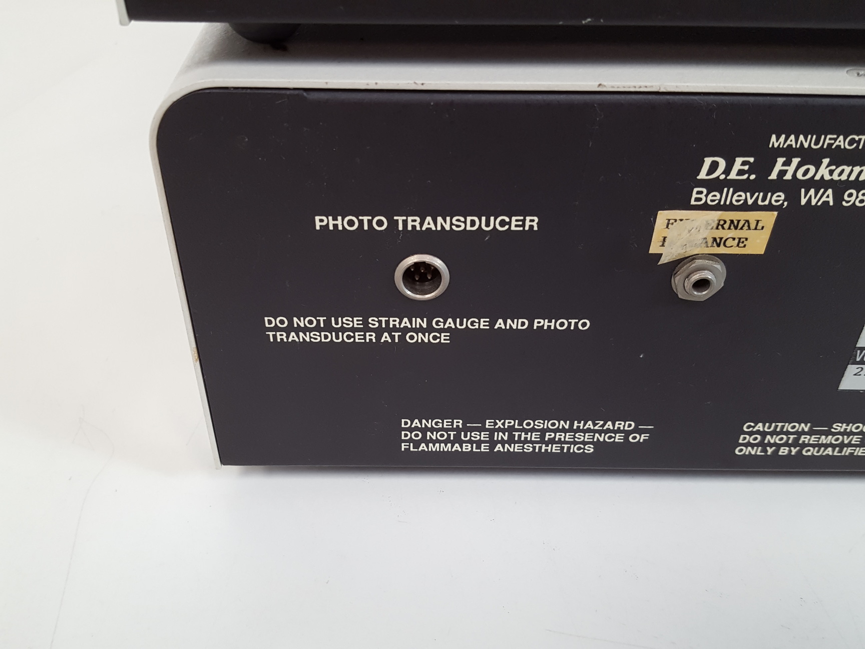 Image of Hokanson E20 Rapid Cuff Inflator with AG-101 Source and EC 4 Plethysmograph Lab
