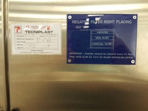 Thumbnail image of Tecniplast Laminar Flow Ventilated Cabinet  Type - 9AV224N Lab H14 Filter