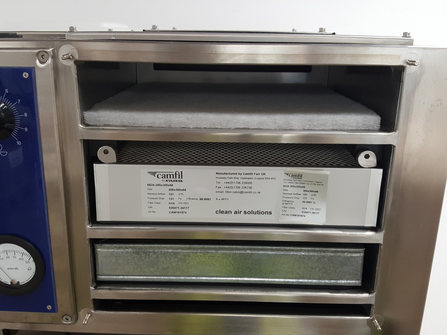 Image of Tecniplast Laminar Flow Ventilated Cabinet 9AV224N Lab H14 Filter