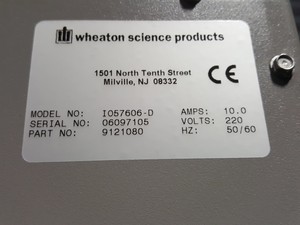 Thumbnail image of Wheaton Science Products R2P Roller C02 Incubator Model no. I057606-D Lab