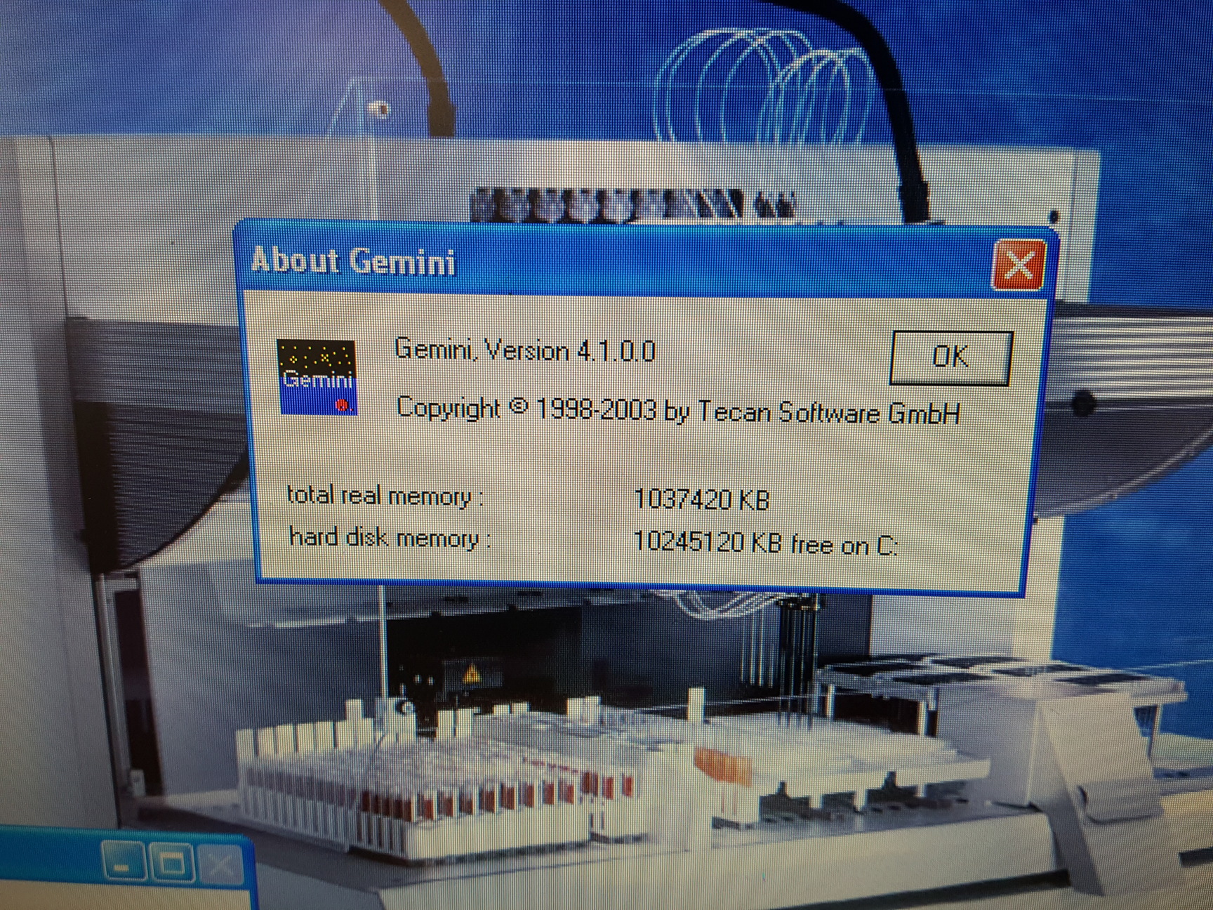 Image of Tecan Genesis RSP 100  Part no. 611208 Liquid Handling System Lab