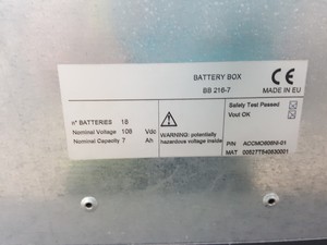 Thumbnail image of Powertecnique Uninterruptable Power Supply  UPS ARGO 60/MM 0 & Battery Box Lab