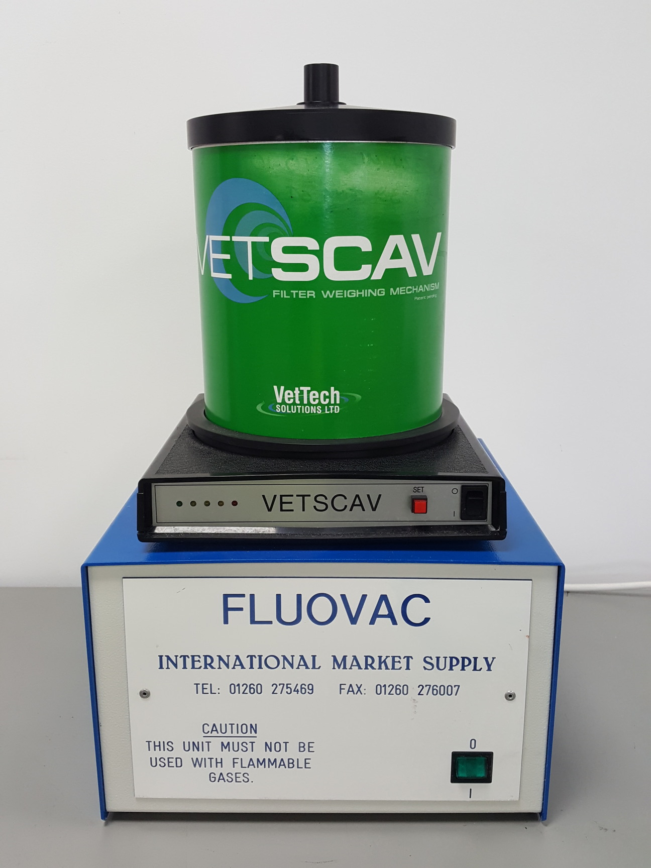 Image of Fluovac Vetscav Animal Anesthesia Gas Trap & Filter Weighing Mechanism Lab