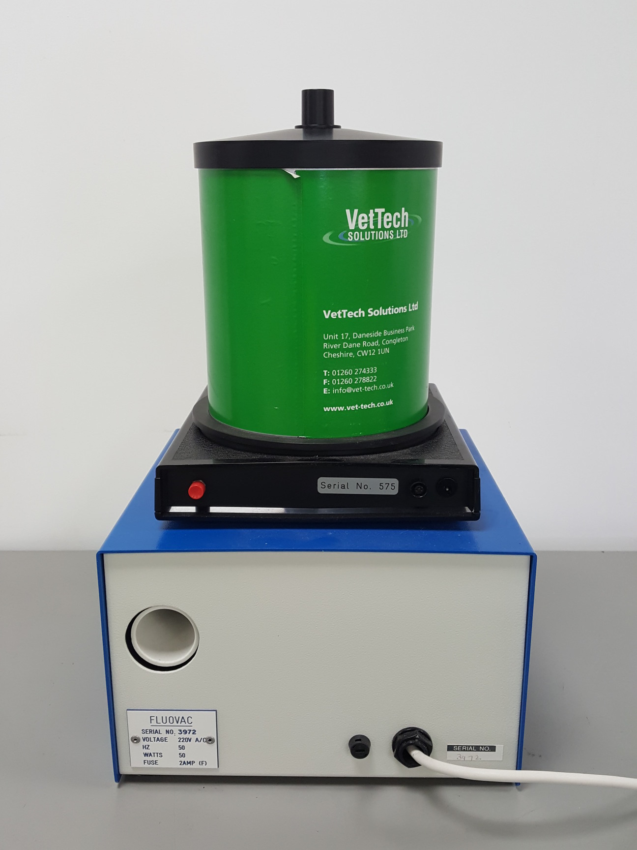 Image of Fluovac Vetscav Animal Anesthesia Gas Trap & Filter Weighing Mechanism Lab