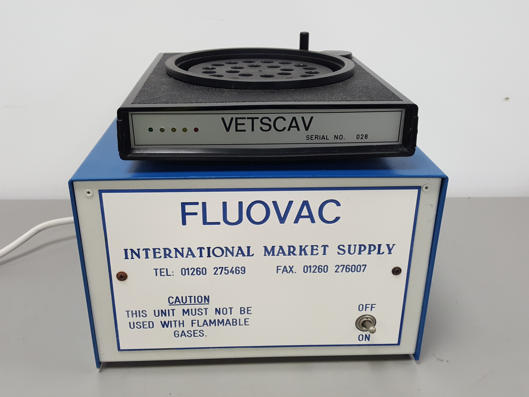 Image of Fluovac System Animal Anesthesia Gas Trap & Vetscav Weighing Mechanism Lab