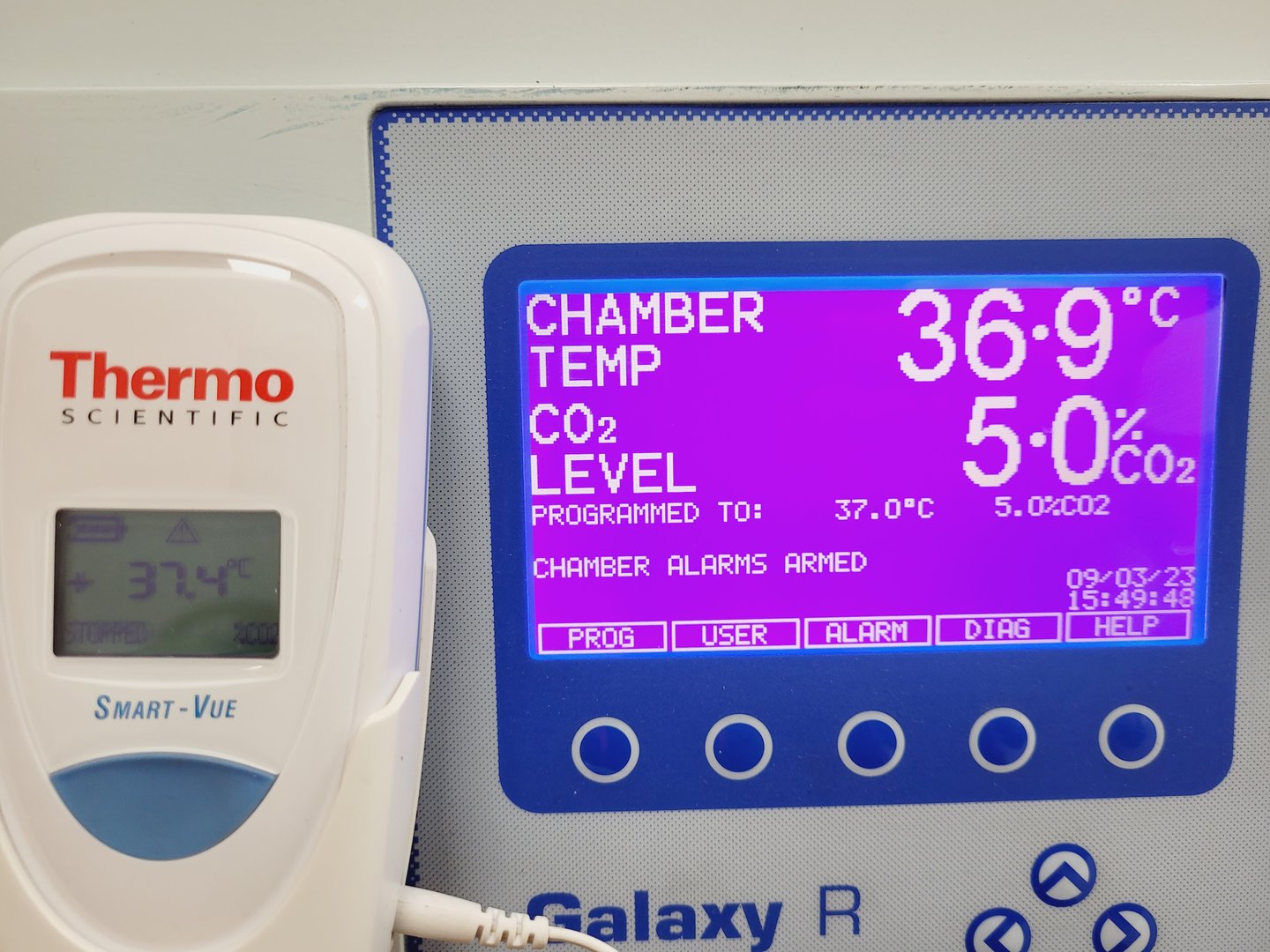 Image of RS Biotech Galaxy R Model no. 300 CO2 Incubator Lab