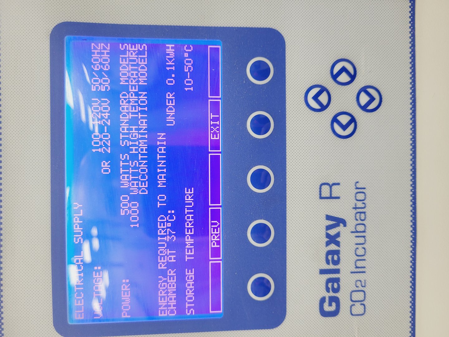Image of RS Biotech Galaxy R Model no. 300 CO2 Incubator Lab