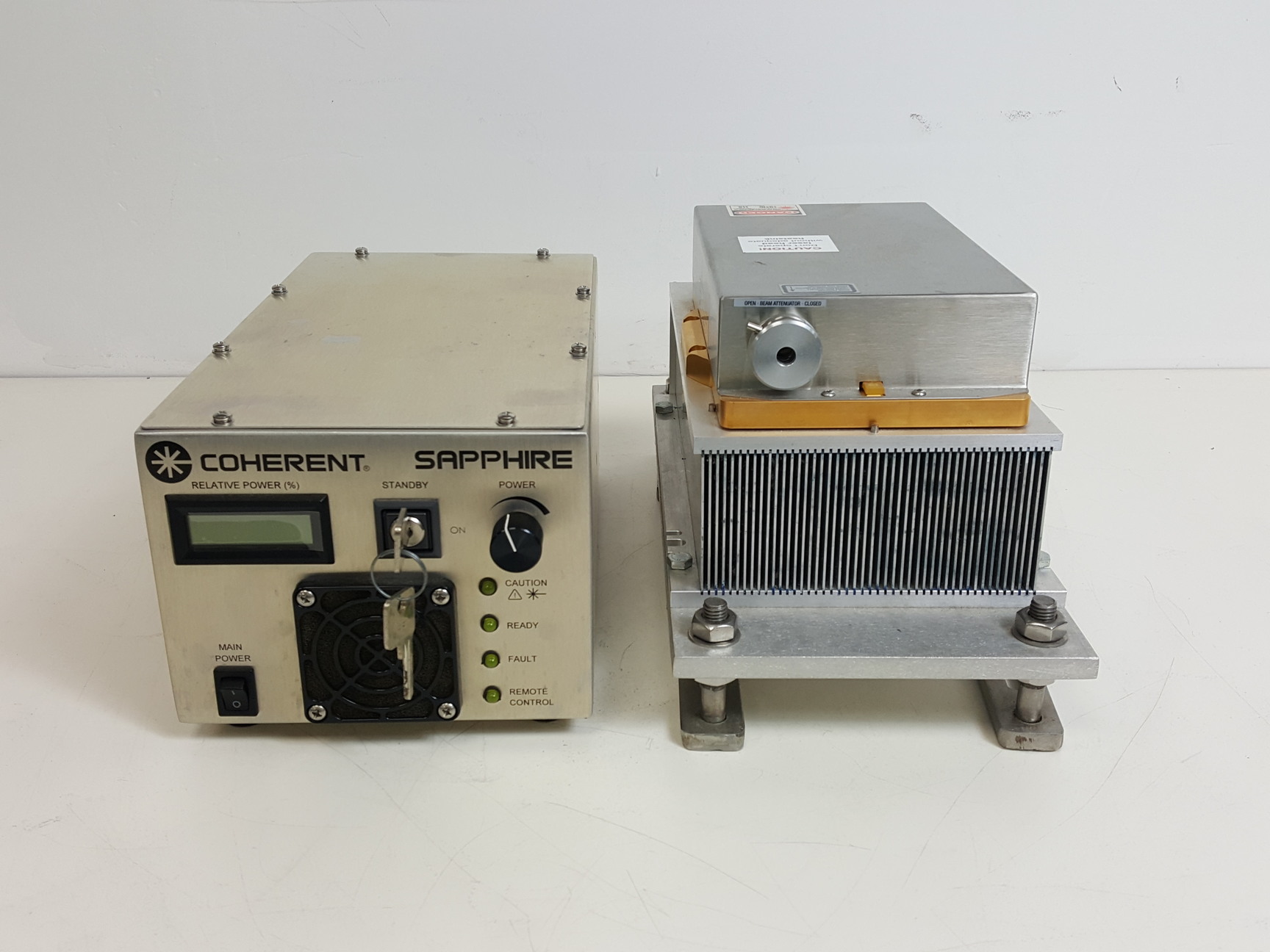 Image of Coherent Sapphire 488-200 CDRH Laser with CDRH HP Controller Lab