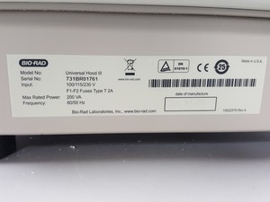 Thumbnail image of Bio-Rad ChemiDoc MP Imaging System Universal Hood III Lab Spares/Repairs
