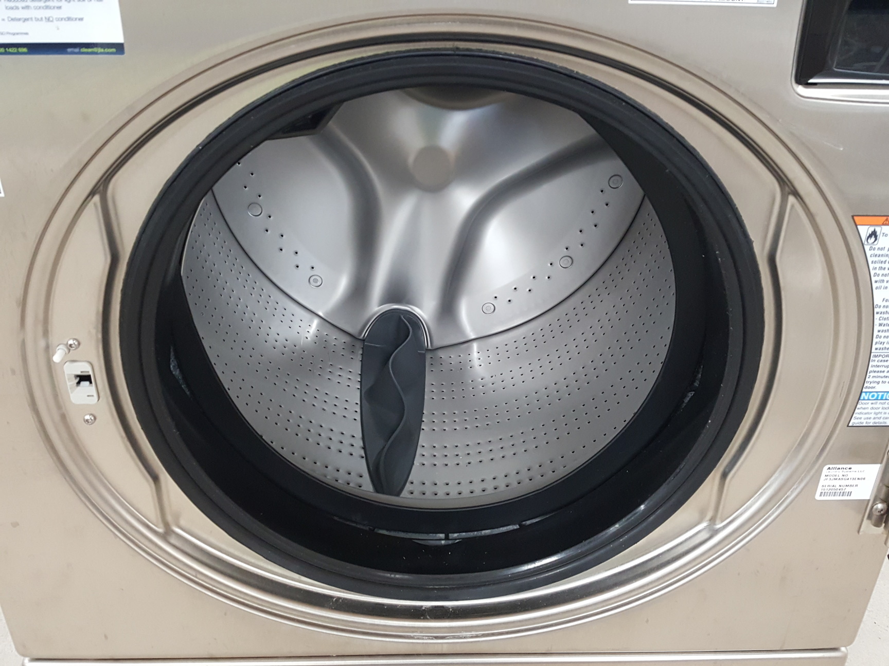 Image of Alliance Laundry Systems JLA 98 Commercial Washing Machine No. JF3JMASG413EN06