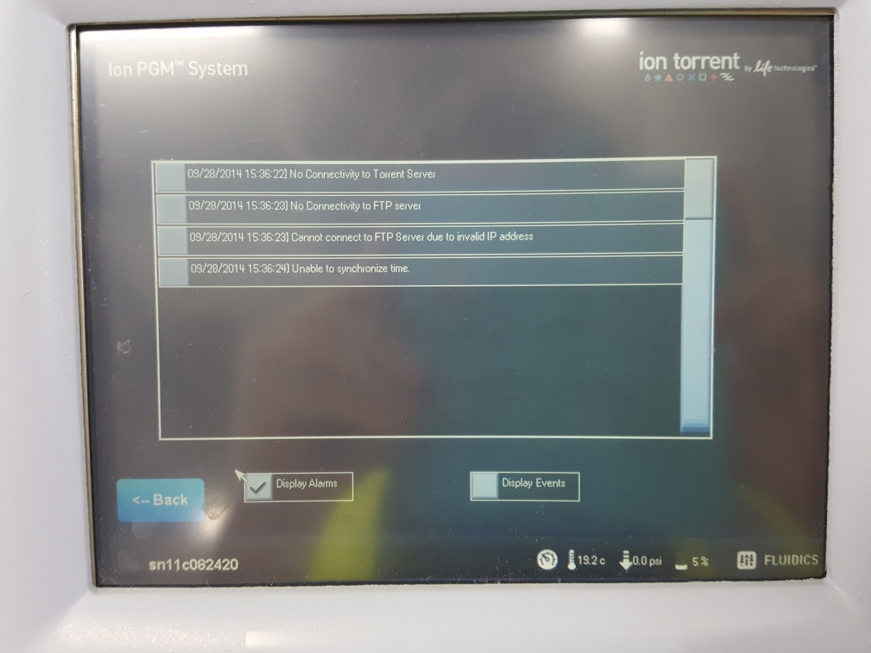 Image of Ion Torrent Personal Genome Machine  Model - 508-U001 Lab