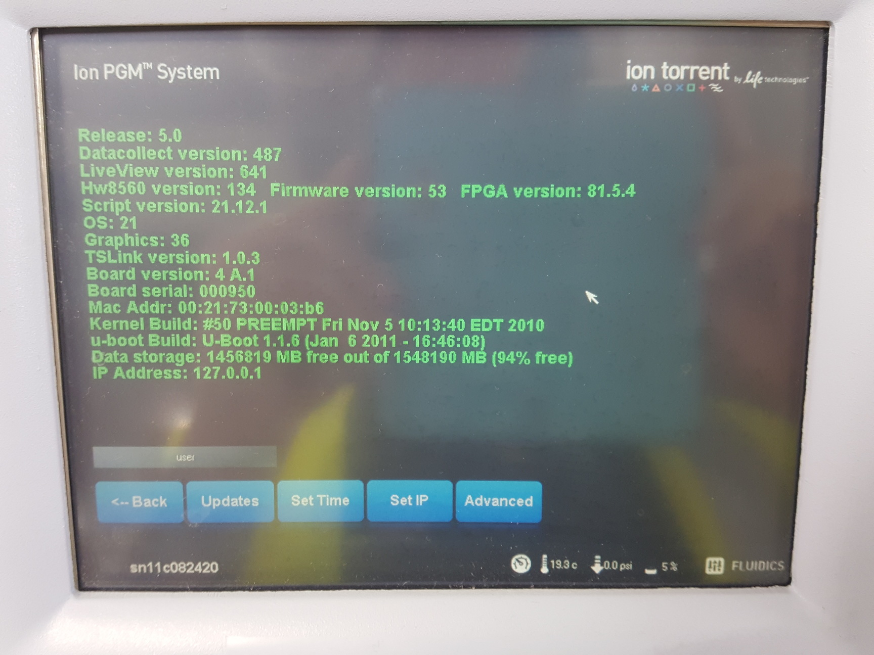 Image of Ion Torrent Personal Genome Machine  Model - 508-U001 Lab