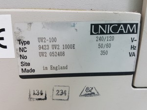 Thumbnail image of Unicam UV/Vis Spectrometer UV2 Type - UV2-100 Lab