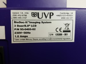 Thumbnail image of UVP BioDoc-It Imaging System with Camera & UV Transilluminator Lab Gel Doc