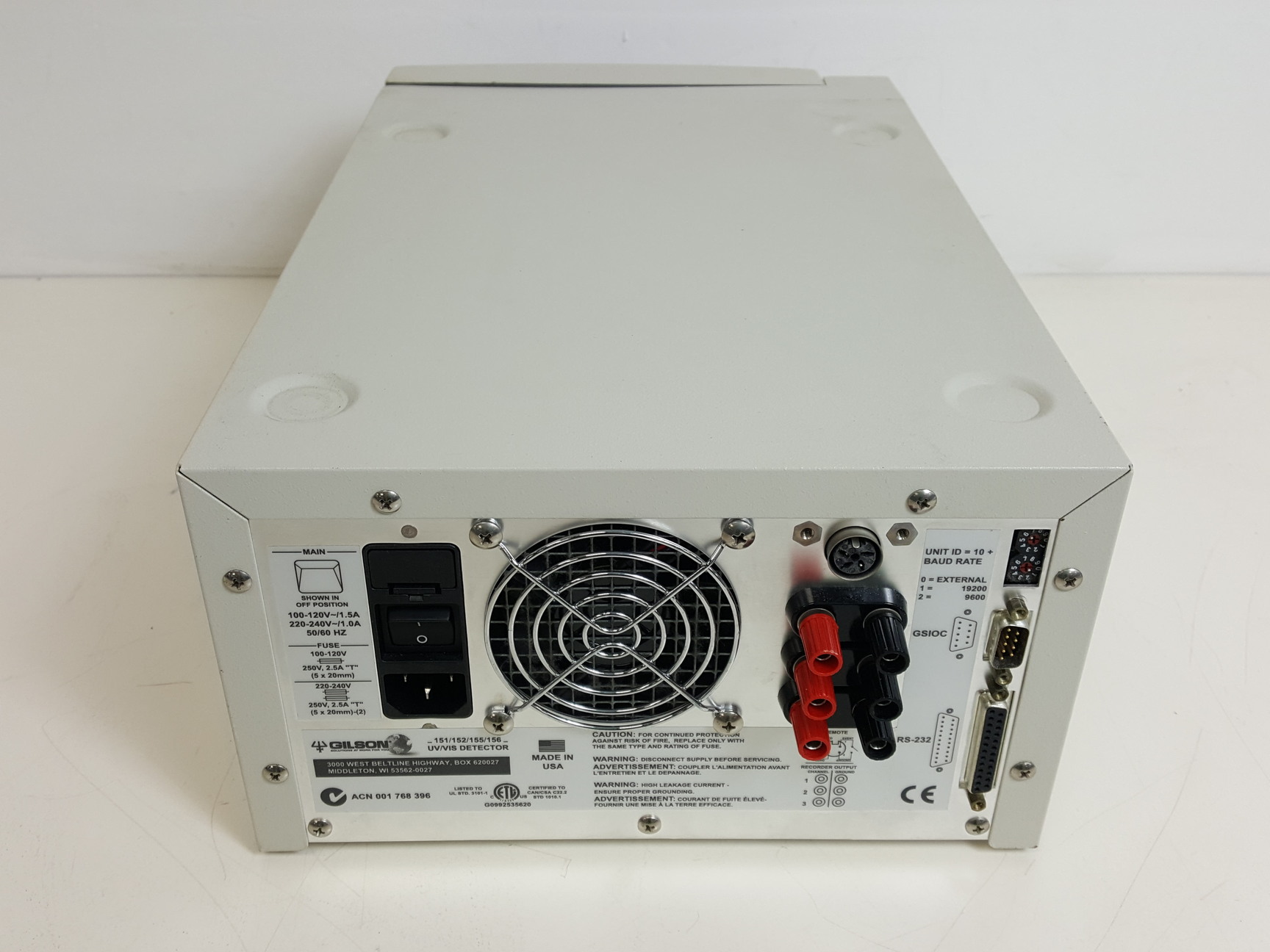 Image of Gilson HPLC- FC, Pump, UV/VIS Detector 151/152/155/156 Spares / Repairs Lab