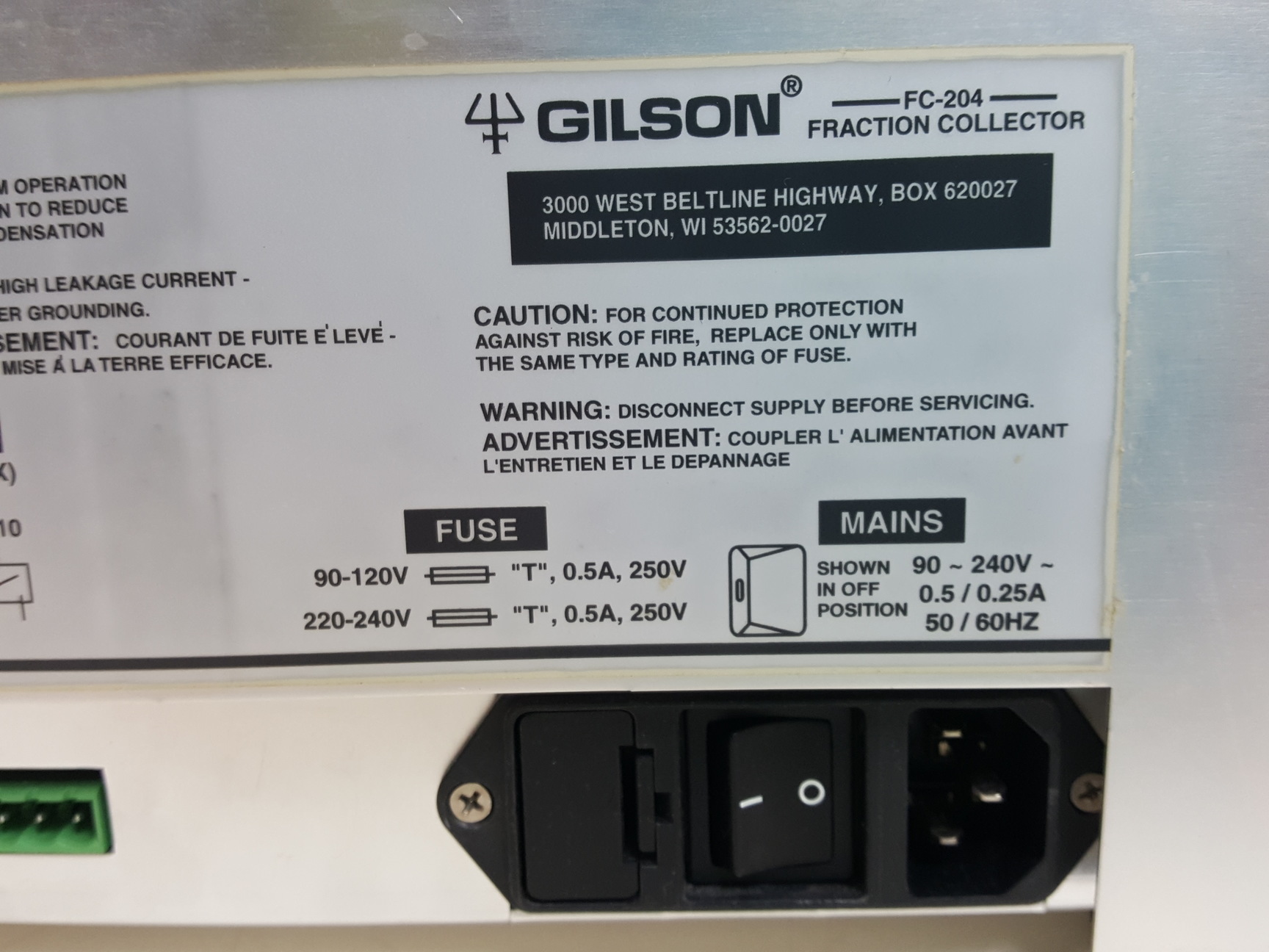 Image of Gilson HPLC- FC, Pump, UV/VIS Detector 151/152/155/156 Spares / Repairs Lab