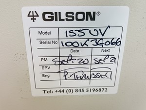 Thumbnail image of Gilson HPLC- FC, Pump, UV/VIS Detector 151/152/155/156 Spares / Repairs Lab