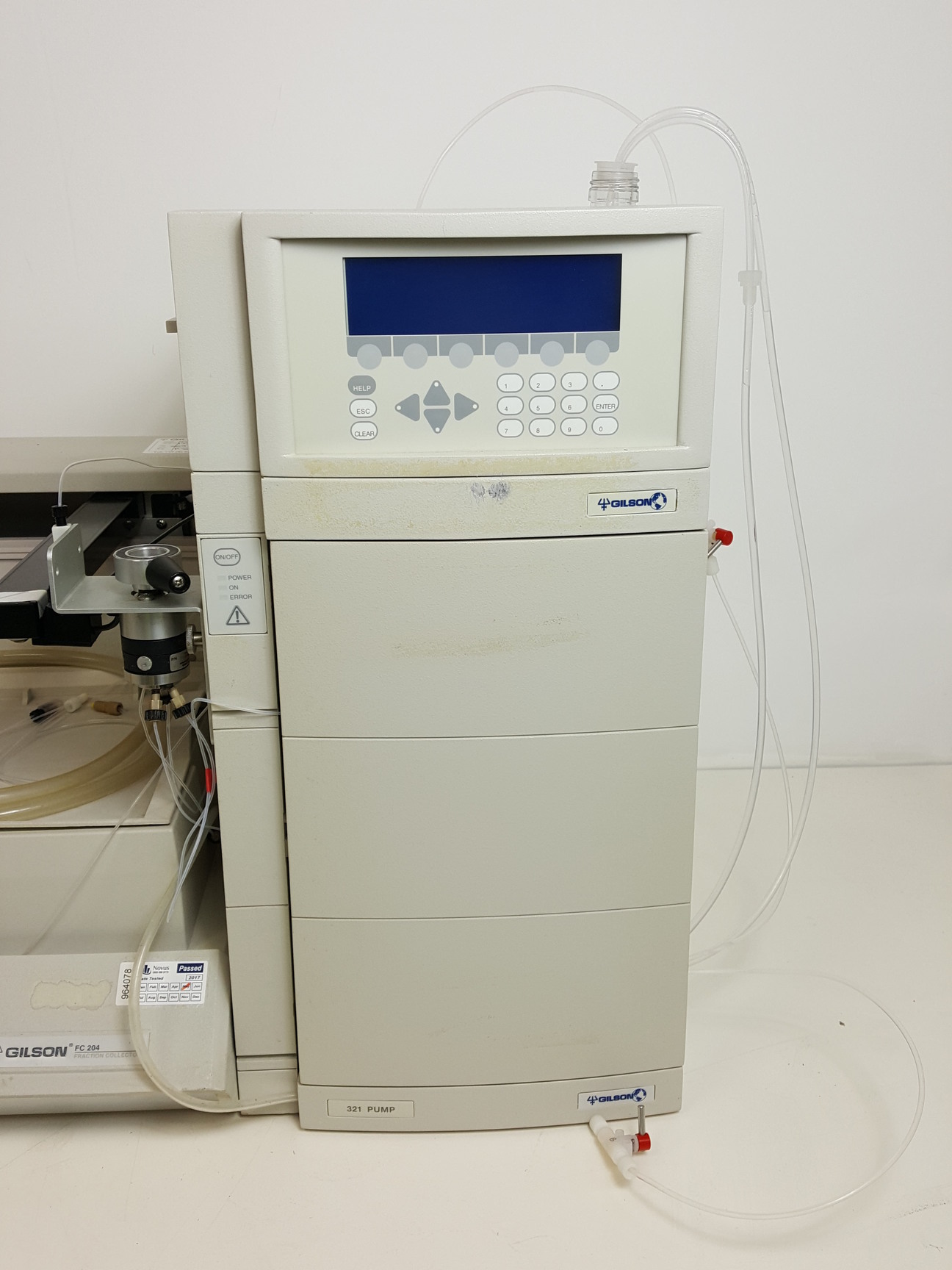 Image of Gilson HPLC -  321 322 350 Pump, UV/VIS Detector 151/152/155/156, FC 204 Lab