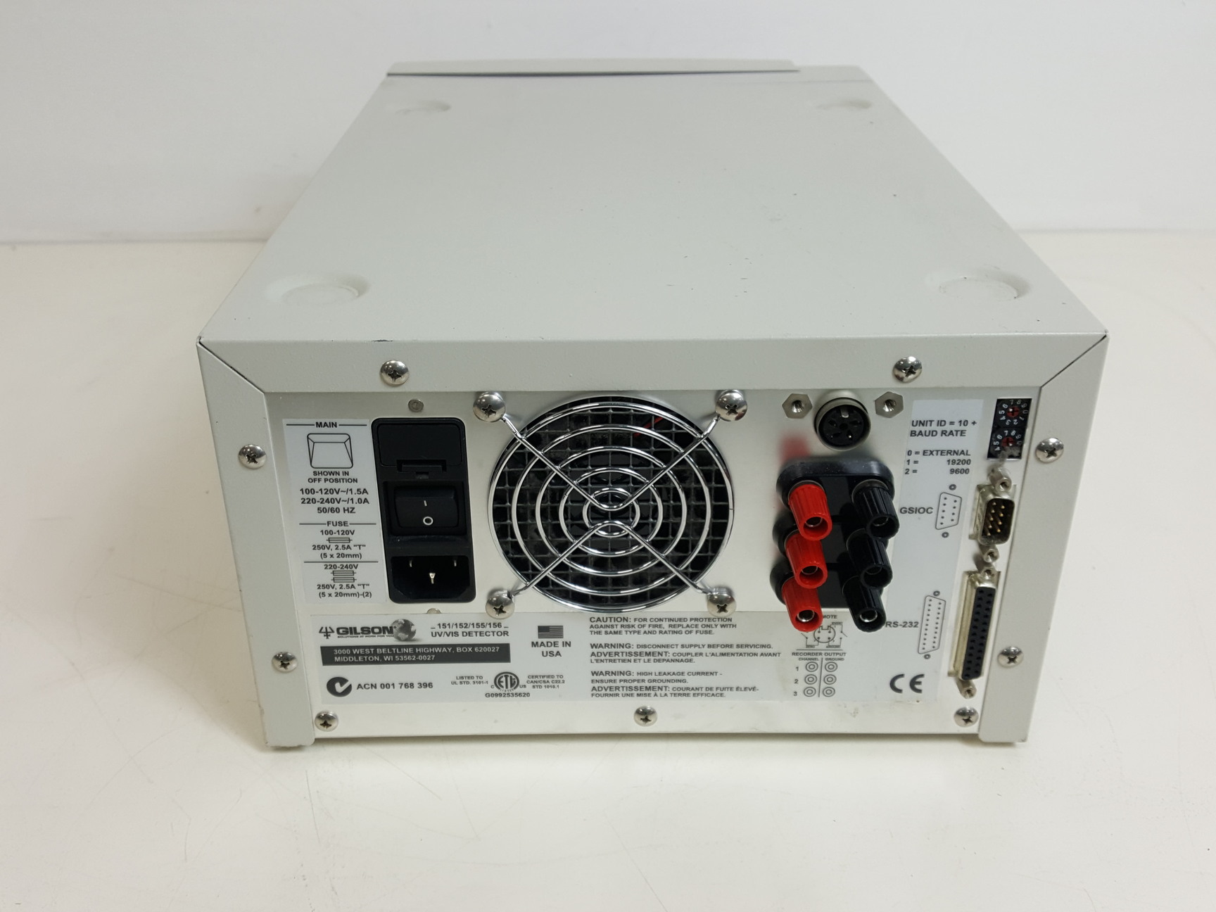 Image of Gilson HPLC -  321 322 350 Pump, UV/VIS Detector 151/152/155/156, FC 204 Lab