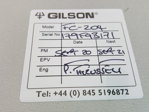 Thumbnail image of Gilson HPLC -  321 322 350 Pump, UV/VIS Detector 151/152/155/156, FC 204 Lab