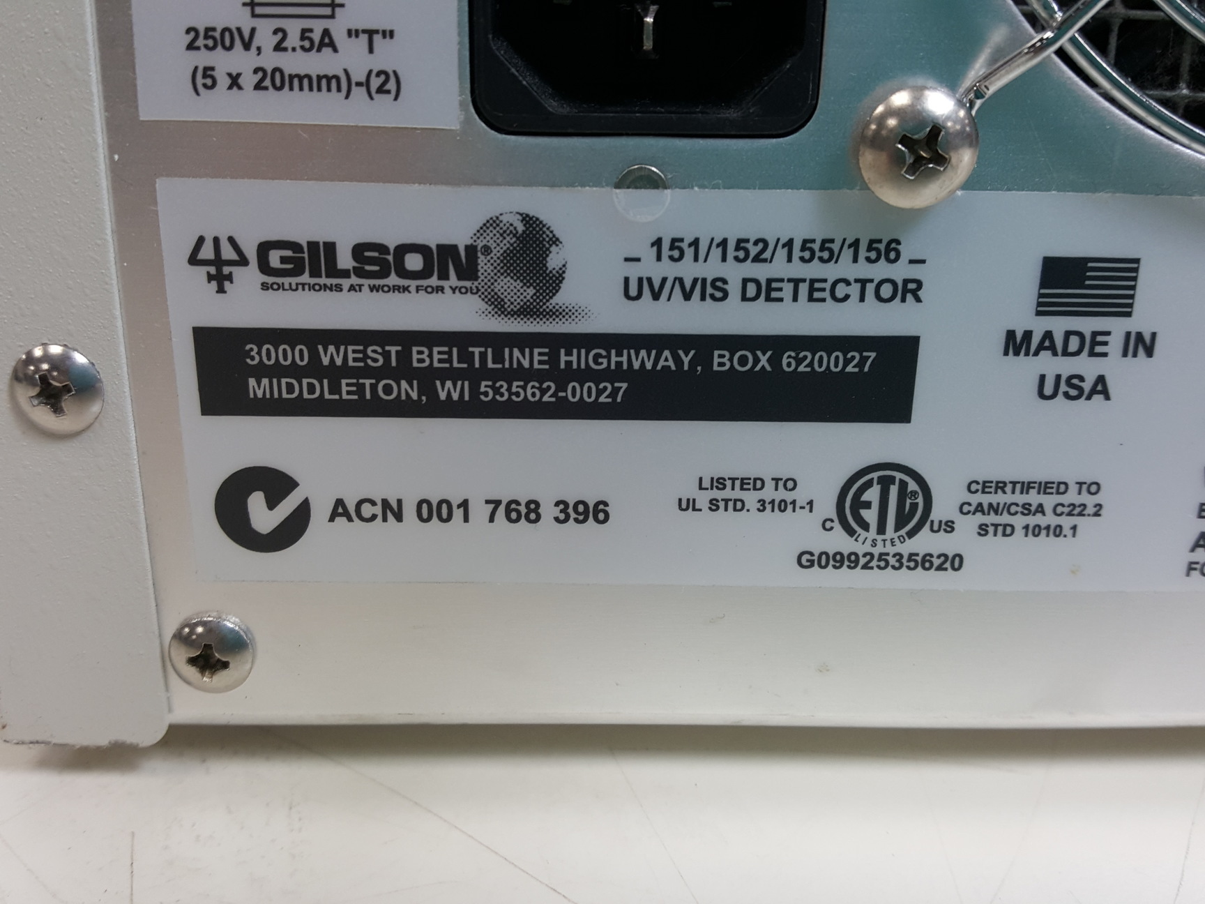 Image of Gilson HPLC -  321 322 350 Pump, UV/VIS Detector 151/152/155/156, FC 204 Lab