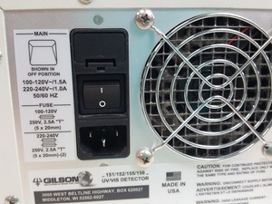 Thumbnail image of Gilson HPLC -  321 322 350 Pump, UV/VIS Detector 151/152/155/156, FC 204 Lab